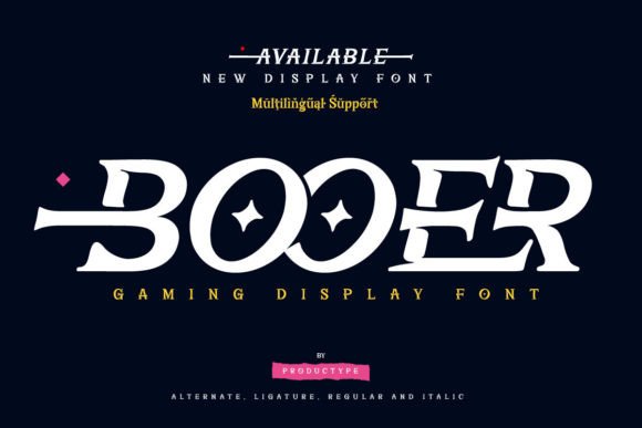 Booer Font: A Sharp, Modern Display Typeface for Gaming-Inspired Branding