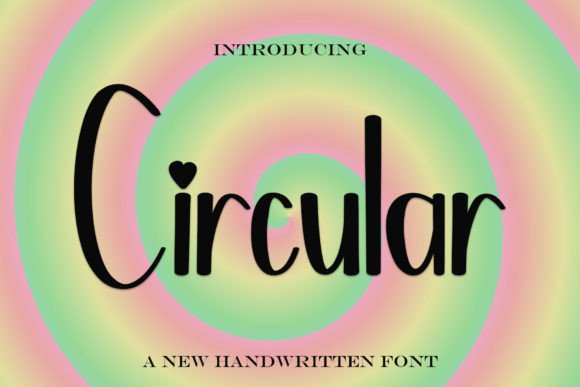 Circular Handwritten Font for Makers