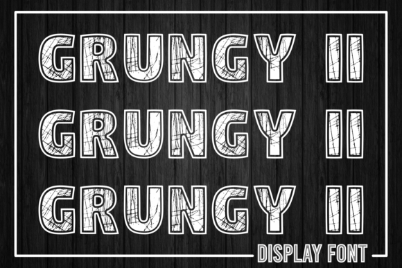 Grungy I I: Bold Distressed Font for Scroll-Stopping Visuals