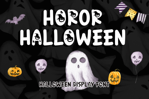 Horor Halloween Display Font for Whimsical Editorial Design