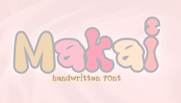 Makai Display Font for Whimsical Branding Projects