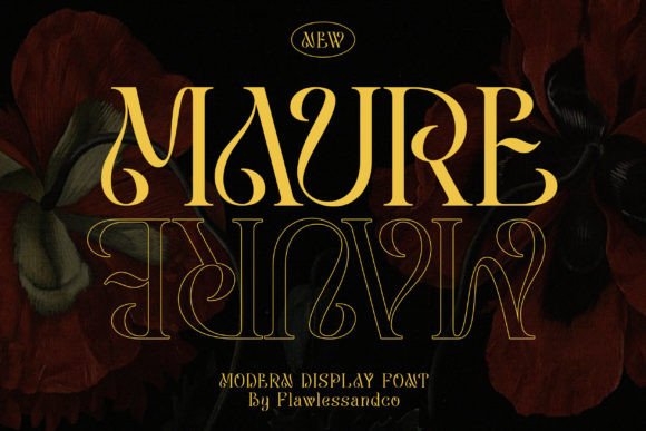 Maure Display Font for Modern Handmade Brands