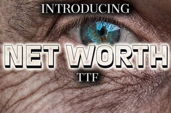 Net Worth Font: A Bold 3D Display Font for Modern Web Design