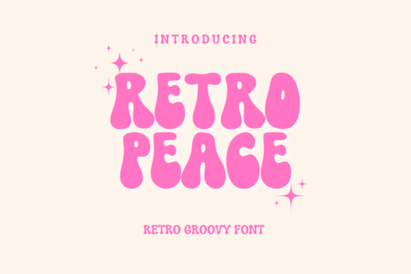 Retro Peace Display Font for Joyful Handmade Designs