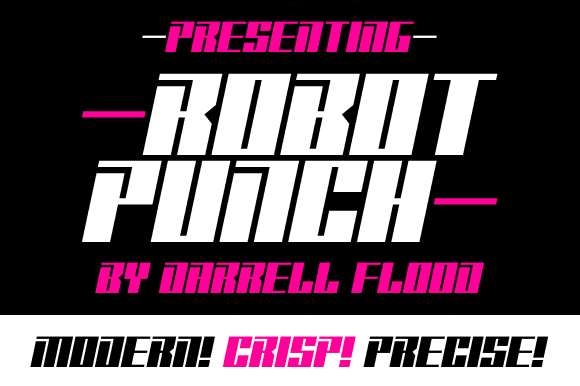 Robot Punch: A High-Impact Display Font for Sci-Fi Branding