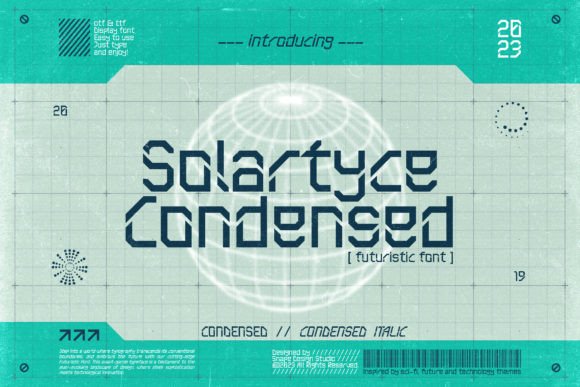 Solartyce Condensed Font for Modern Brand Identity