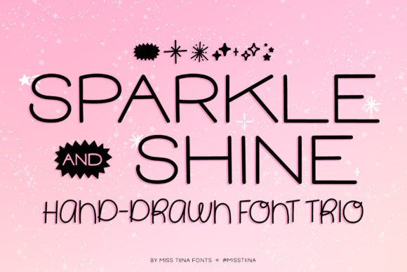 Sparkle Shine Font: Playful Display Fonts for Joyful Branding