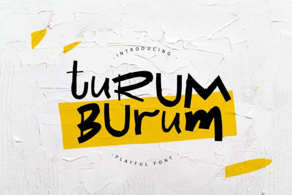 Turum Burum: A Playful Display Font That Makes Your Brand Instantly Memorable